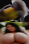 Looking woman poop